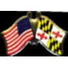 MARYLAND PIN STATE FLAG USA FRIENDSHIP FLAGS PIN